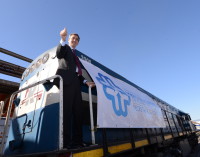 Arribó al Mercado Central el primer tren de cargas