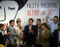 Espinoza participó de la presentación de la Fiesta de la Vendimia encabezada por Scioli