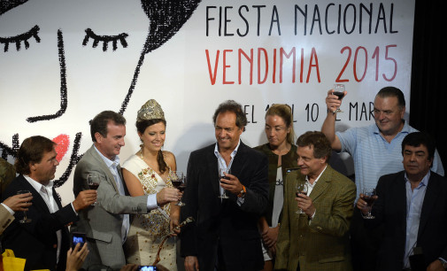 Espinoza participó de la presentación de la Fiesta de la Vendimia encabezada por Scioli