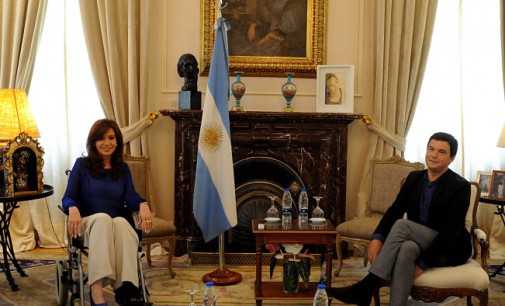 Cristina recibió a un reconocido economista francés