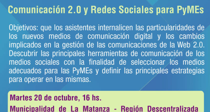 SEMINARIO «COMUNICACION 2.0 Y REDES SOCIALES PARA PYMES»