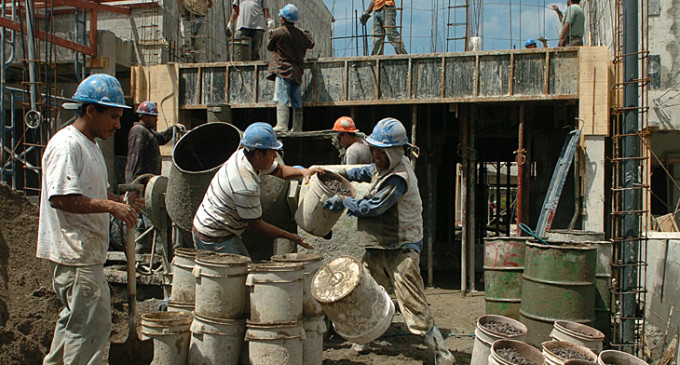 El empleo formal creció 9,5 por ciento en la construcción