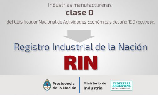 Comunicado UIPMA: RIN – Registro Industrial de la Nación