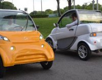 El auto eléctrico matancero ya circula en Morón para hacer controles en las calles