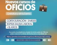 ¡Nuevos cursos de Oficios en La Matanza!